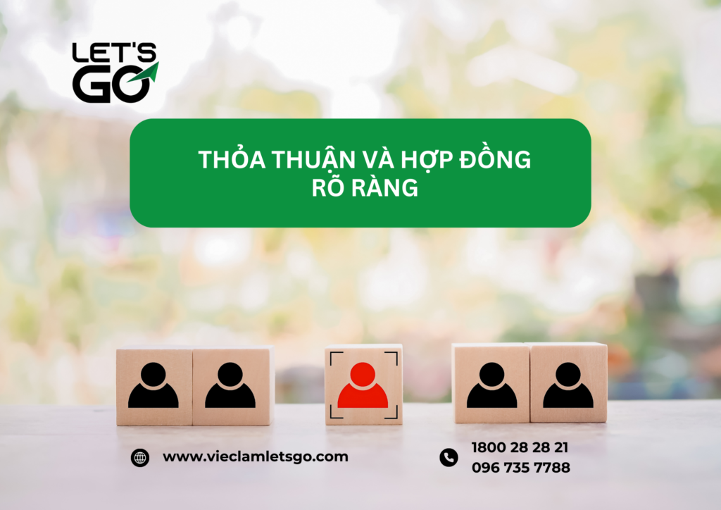 Thỏa thuận và hợp đồng rõ ràng