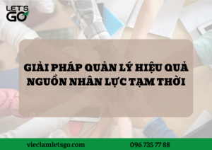 Giải pháp quản lý hiệu quả nguồn nhân lực tạm thời