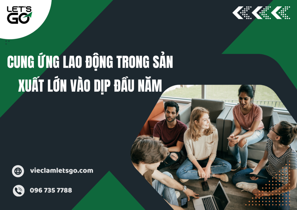 Cung ứng lao động trong sản xuất lớn vào dịp đầu năm