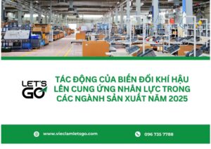 Tác động của biến đổi khí hậu lên cung ứng nhân lực trong các ngành sản xuất năm 2025