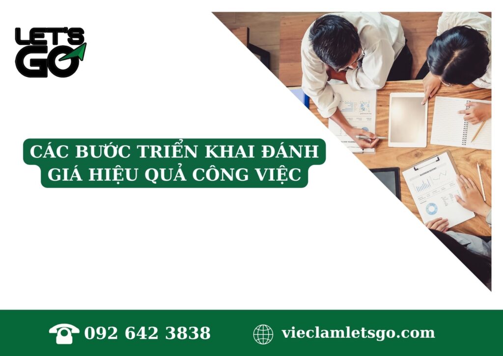 Các bước triển khai đánh giá hiệu quả công việc