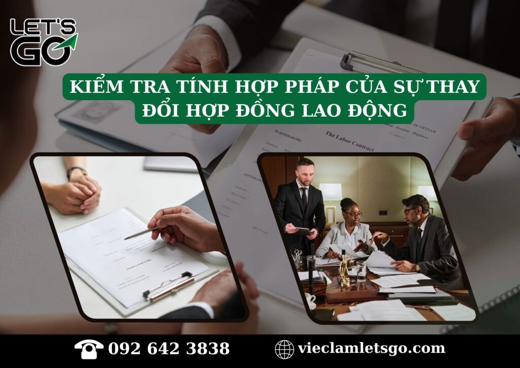 Kiểm tra tính hợp pháp của sự thay đổi hợp đồng lao động