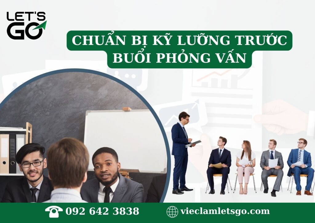 1. Chuẩn bị kỹ lưỡng trước buổi phỏng vấn