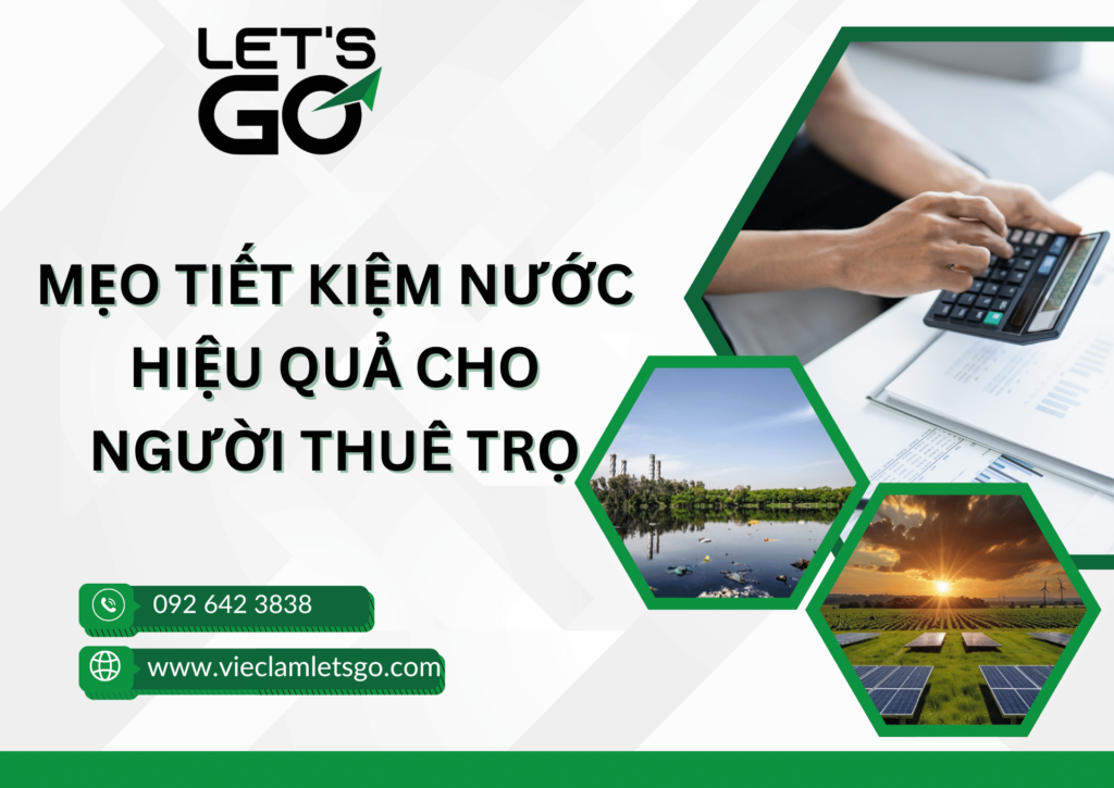 Mẹo tiết kiệm nước hiệu quả cho người thuê trọ