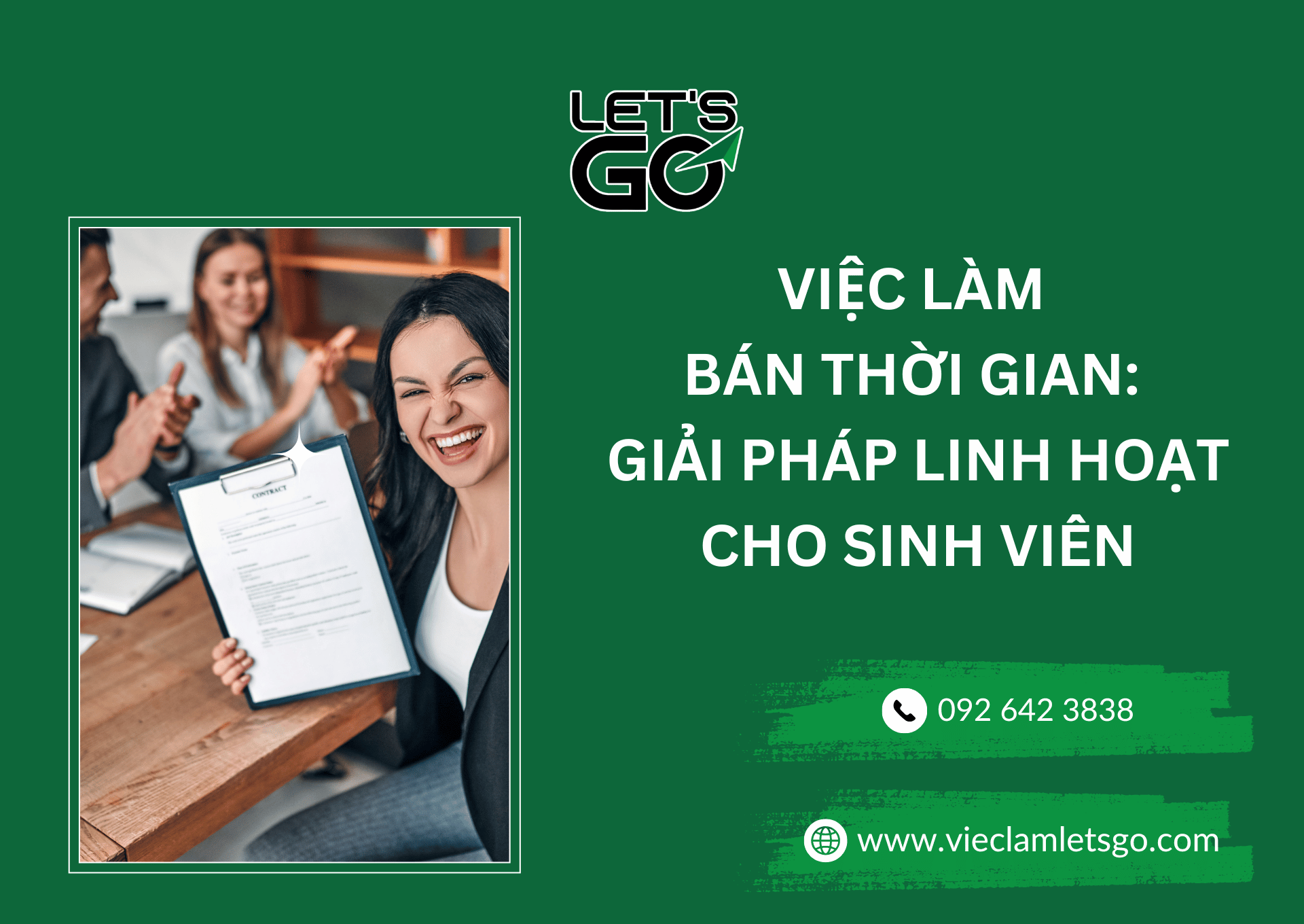 Việc làm bán thời gian: Giải pháp linh hoạt cho sinh viên
