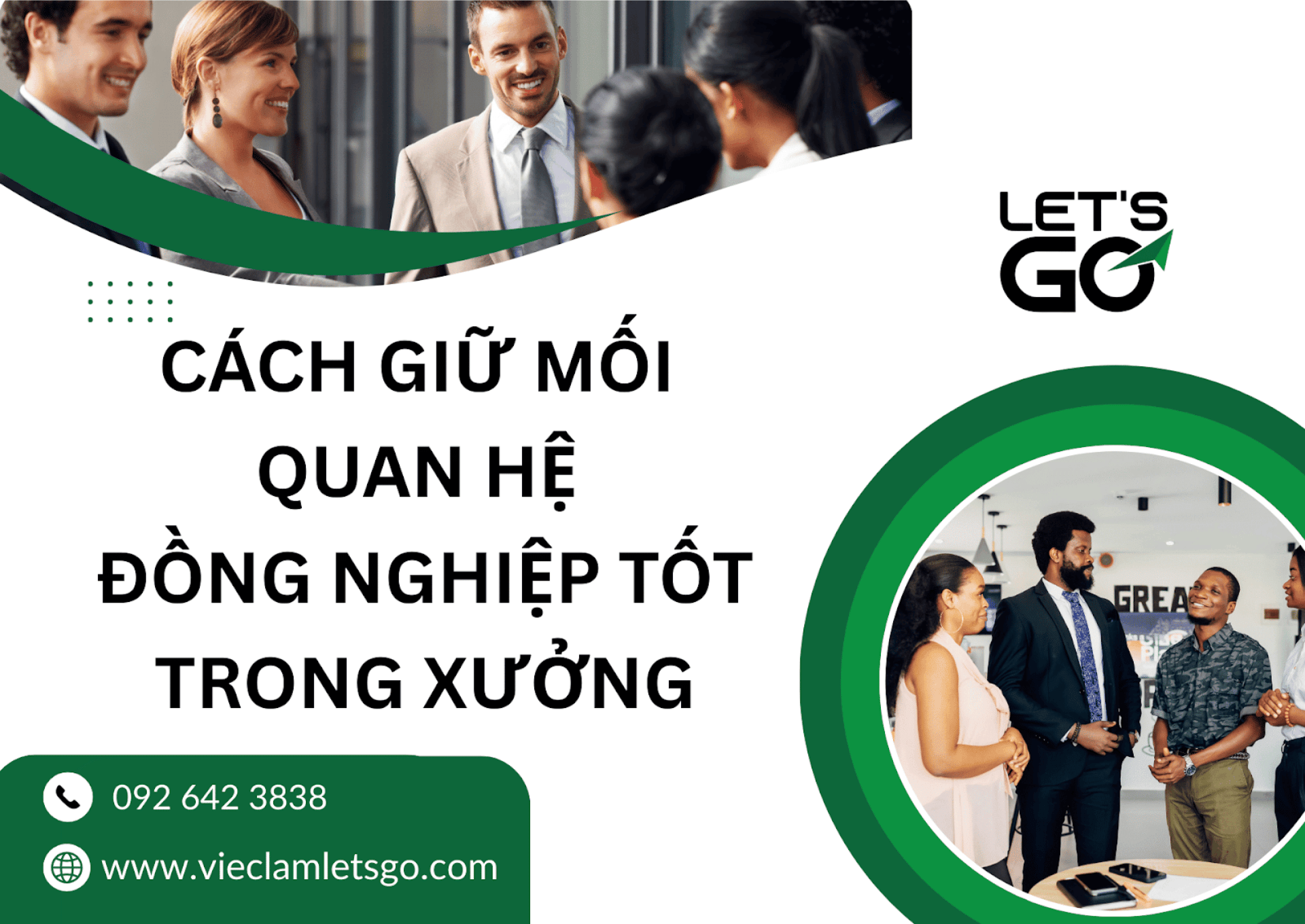 Cách giữ mối quan hệ đồng nghiệp tốt trong xưởng
