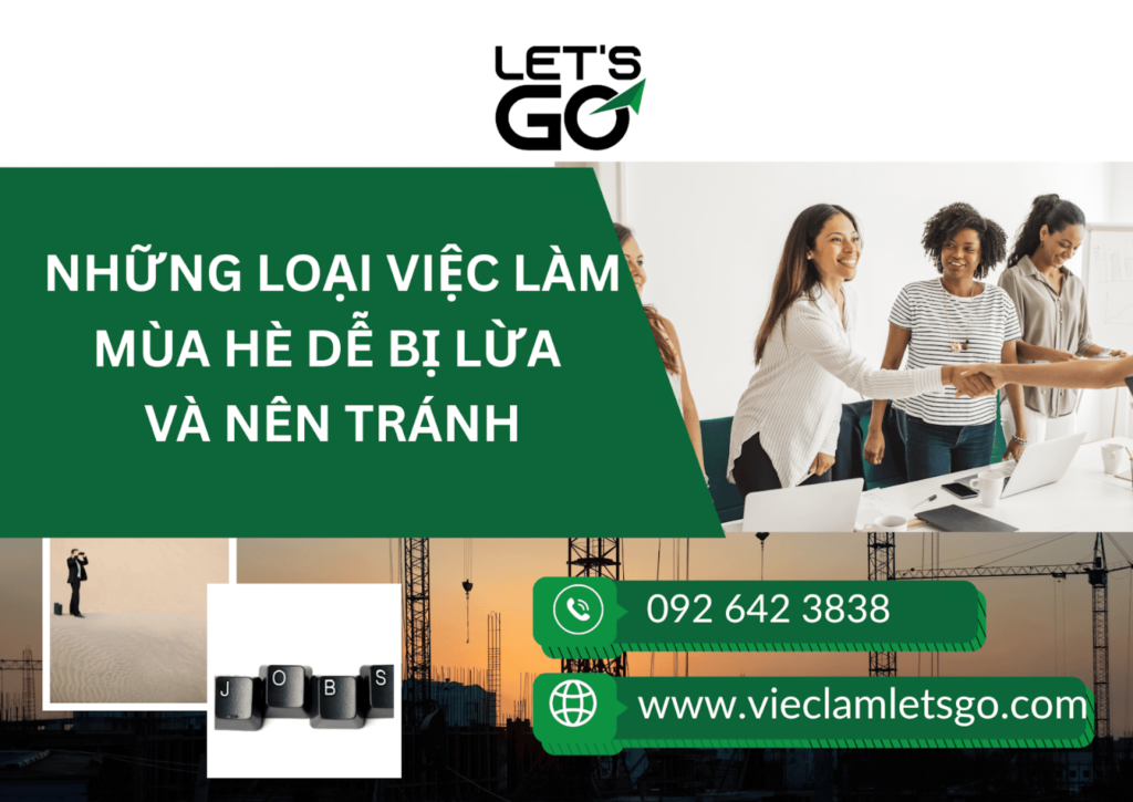 Những loại việc làm mùa hè dễ bị lừa và nên tránh