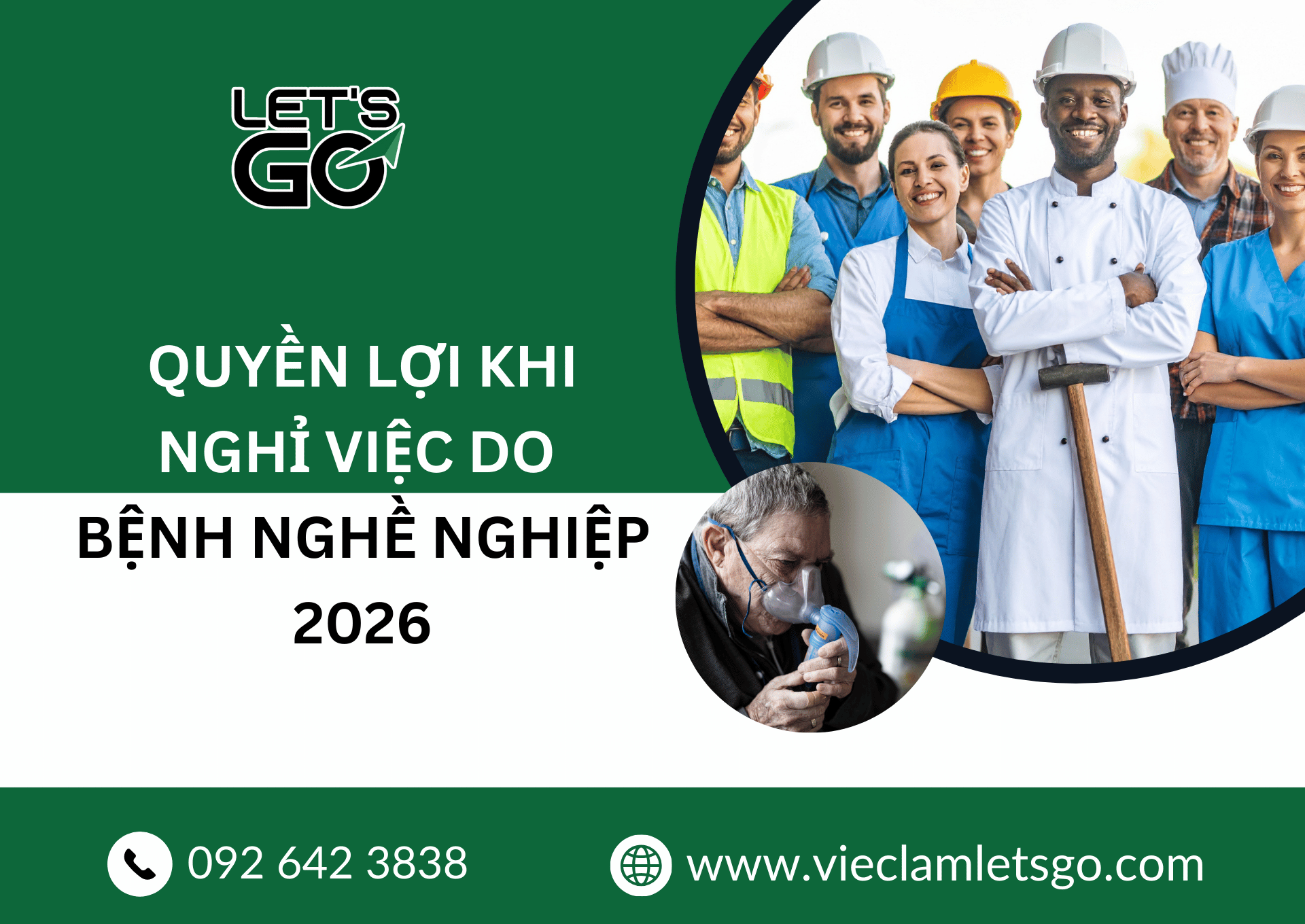 Quyền lợi khi nghỉ việc do bệnh nghề nghiệp 2026