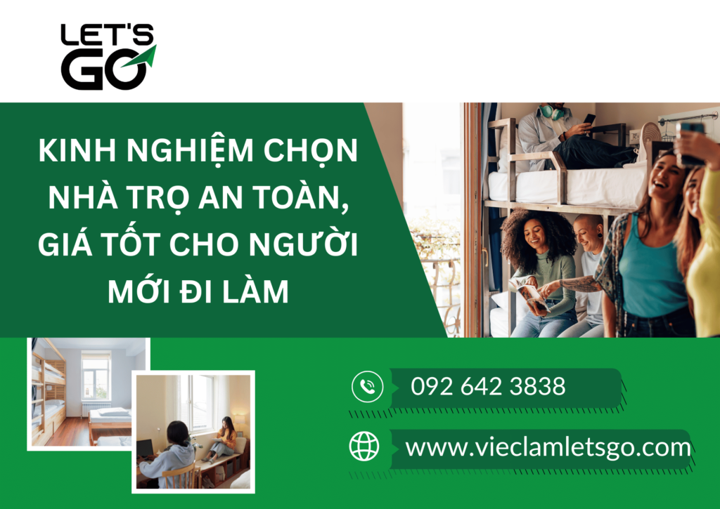 Kinh nghiệm chọn nhà trọ an toàn, giá tốt cho người mới đi làm