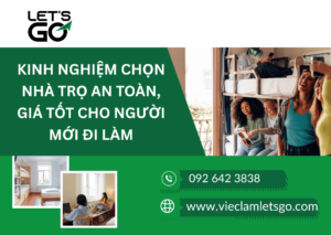 Kinh nghiệm chọn nhà trọ an toàn, giá tốt cho người mới đi làm
