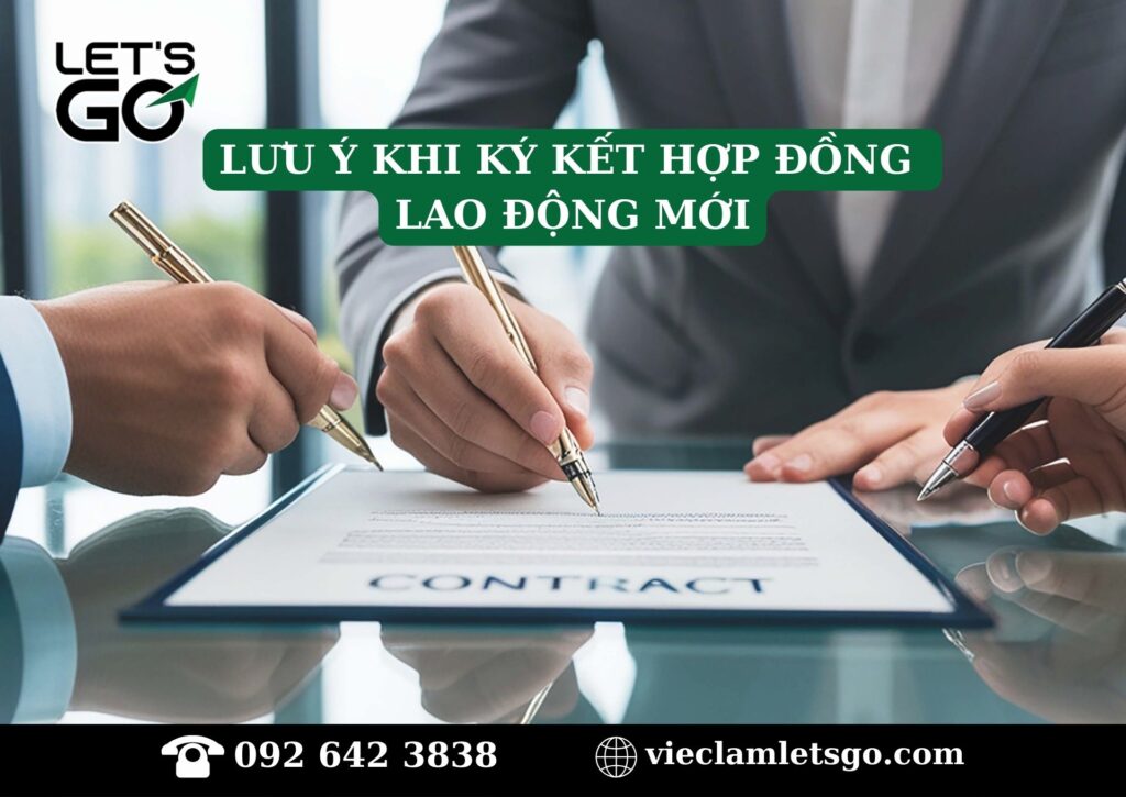 Lưu ý khi ký kết hợp đồng lao động mới
