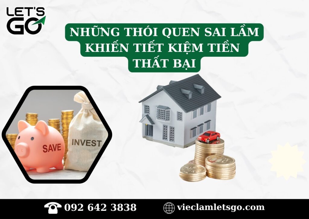 Những thói quen sai lầm khiến tiết kiệm tiền thất bại