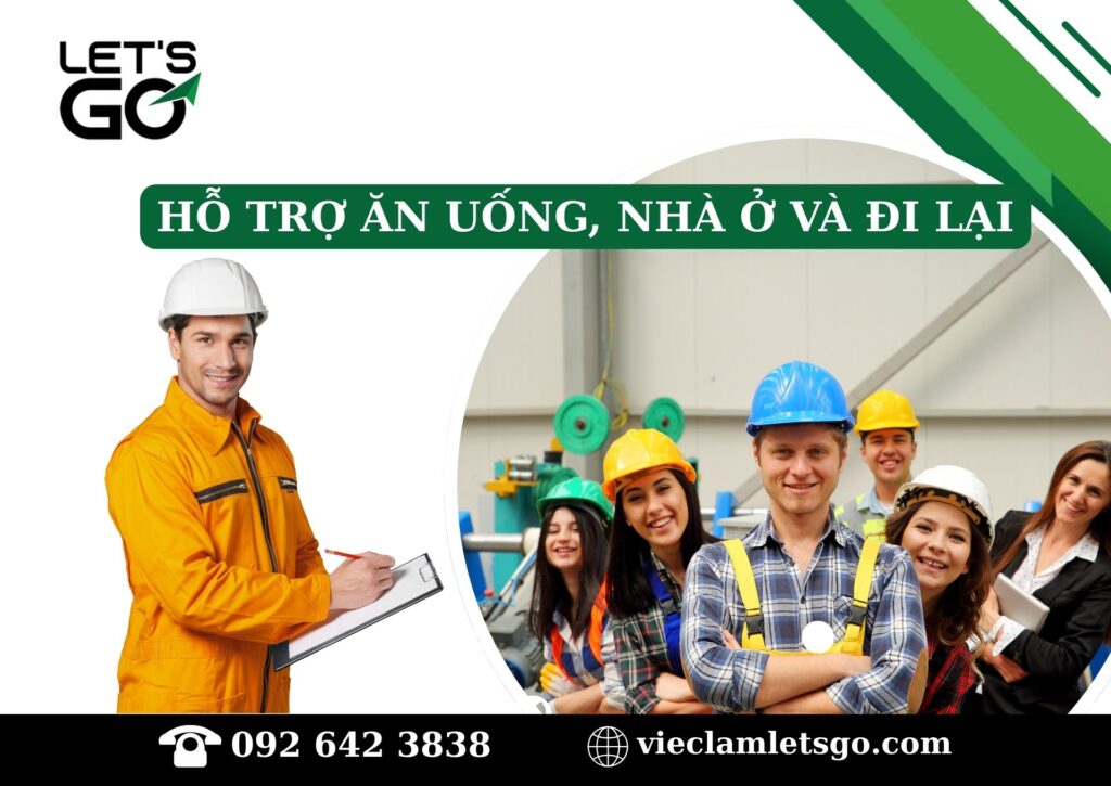 Hỗ trợ ăn uống, nhà ở và đi lại