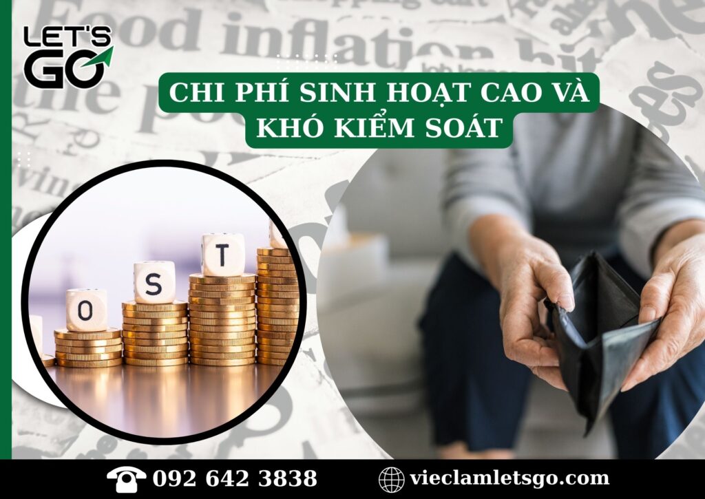 Chi phí sinh hoạt cao và khó kiểm soát