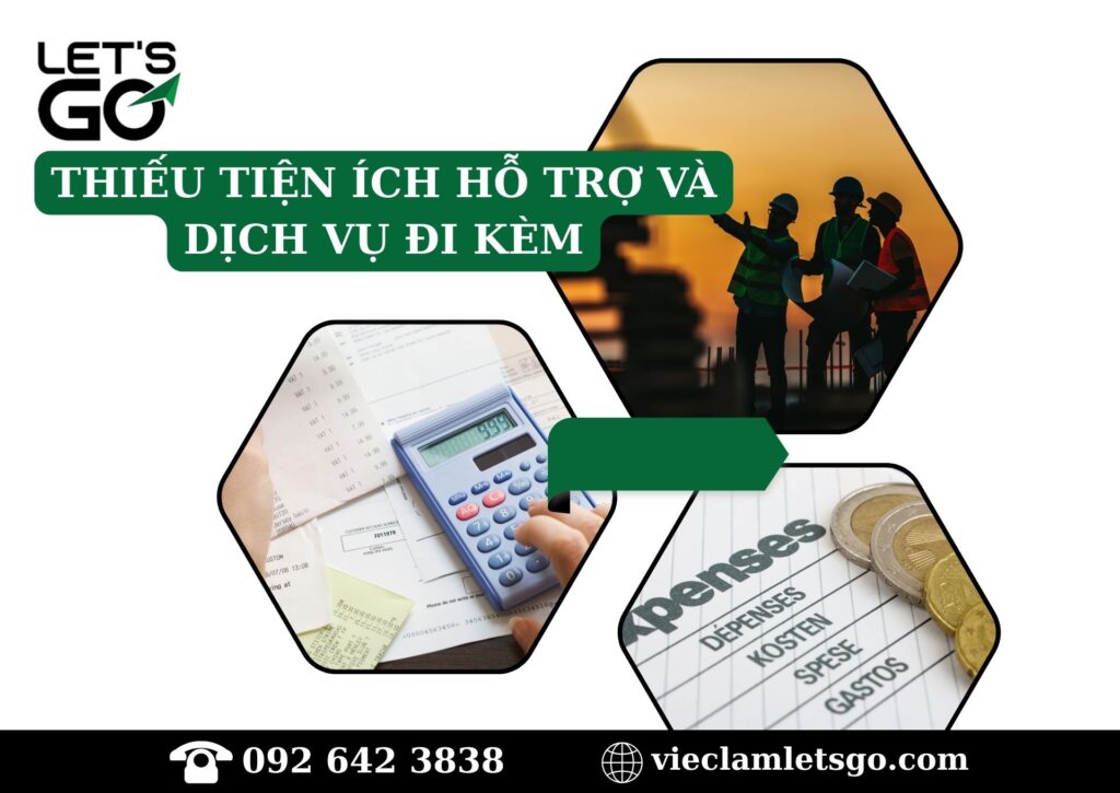 Thiếu tiện ích hỗ trợ và dịch vụ đi kèm